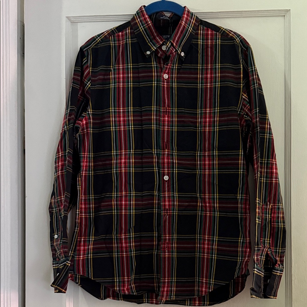 J. Crew Women's Multicolor Plaid Button-Down Shirt